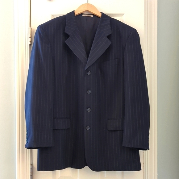 VaBene Suit, 3 Piece, Pin Striped - Picture 3 of 9